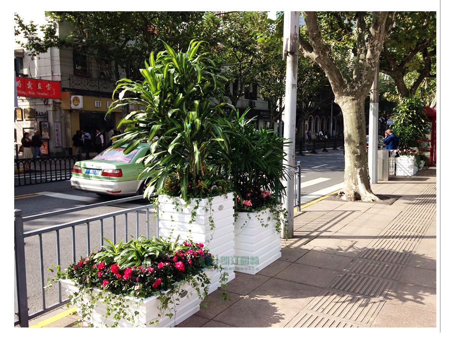 上海方形漏斗式組合花箱 上海方形漏斗式組合花箱