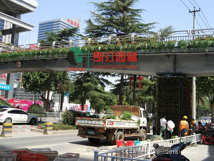 陜西渭南人行天橋護(hù)欄景觀