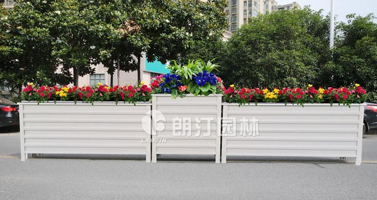 白木紋色花箱 白木紋色花箱