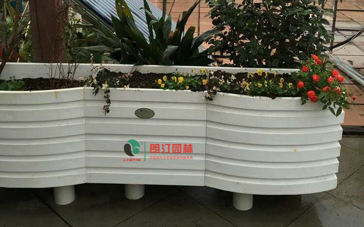 PVC波浪藝術(shù)花箱