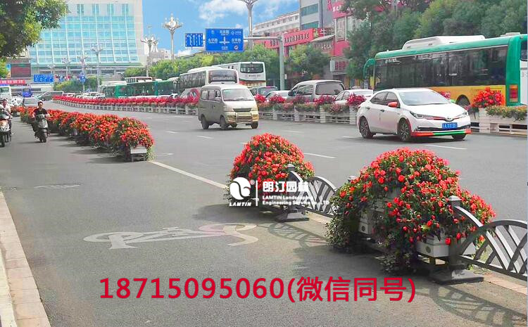 PVC弧形馬槽藝術花箱圖片