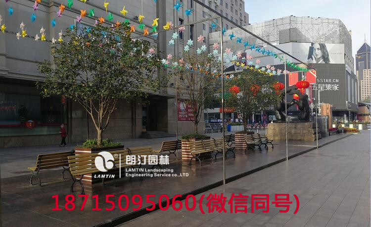 步行街商業(yè)街道花箱景觀 步行街商業(yè)街道花箱景觀