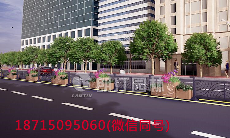 道路隔離綠化傾城花箱 道路隔離綠化傾城花箱