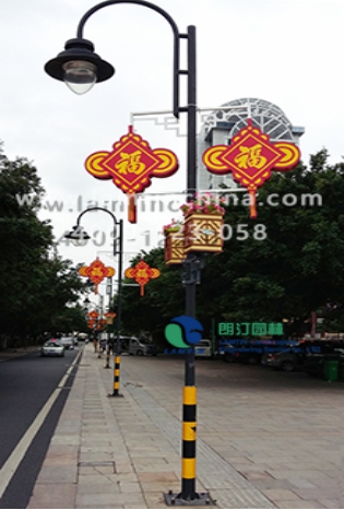 燈桿綠化花盆 燈桿綠化花盆