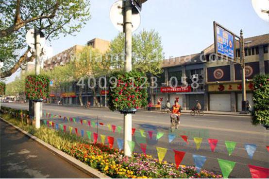 燈桿綠化花盆 燈桿綠化花盆