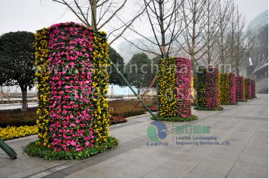 花柱種植盆 花柱種植盆