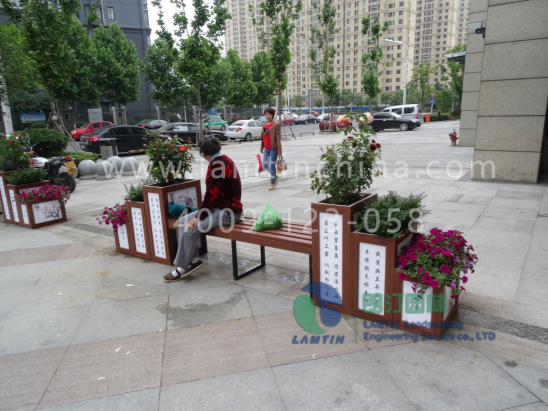 公園座椅組合花箱 公園座椅組合花箱